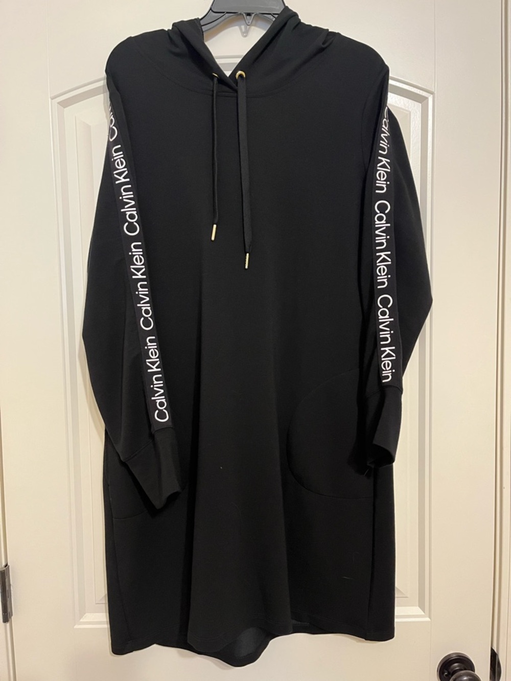 Calvin Klein Hooded Knit Casual Dress
